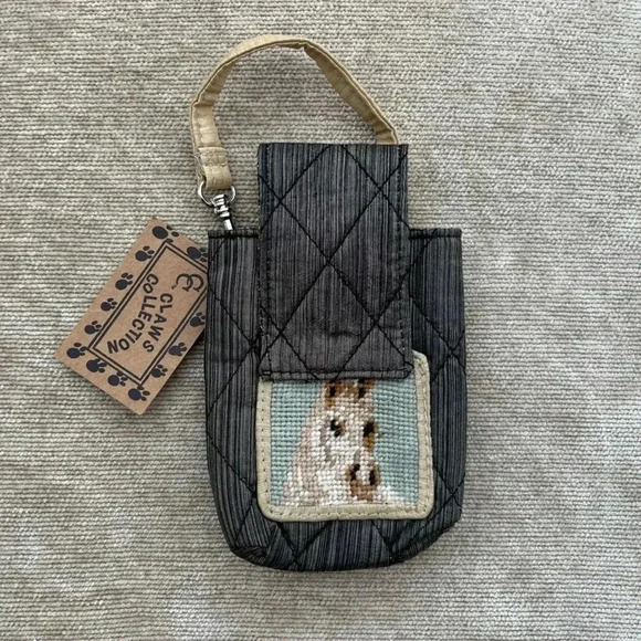Vintage Needlepoint Horse Clip On Pouch Handcrafted New with Tags Equestrian - Picture 1 of 6